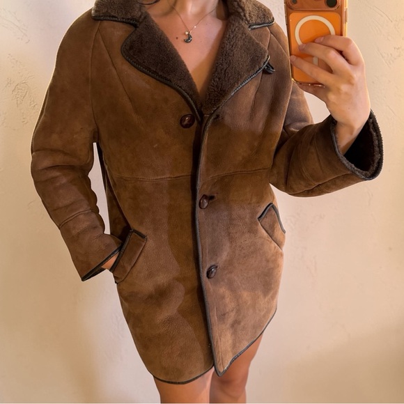 Jackets & Blazers - 100% genuine sheepskin shearling vintage jacket